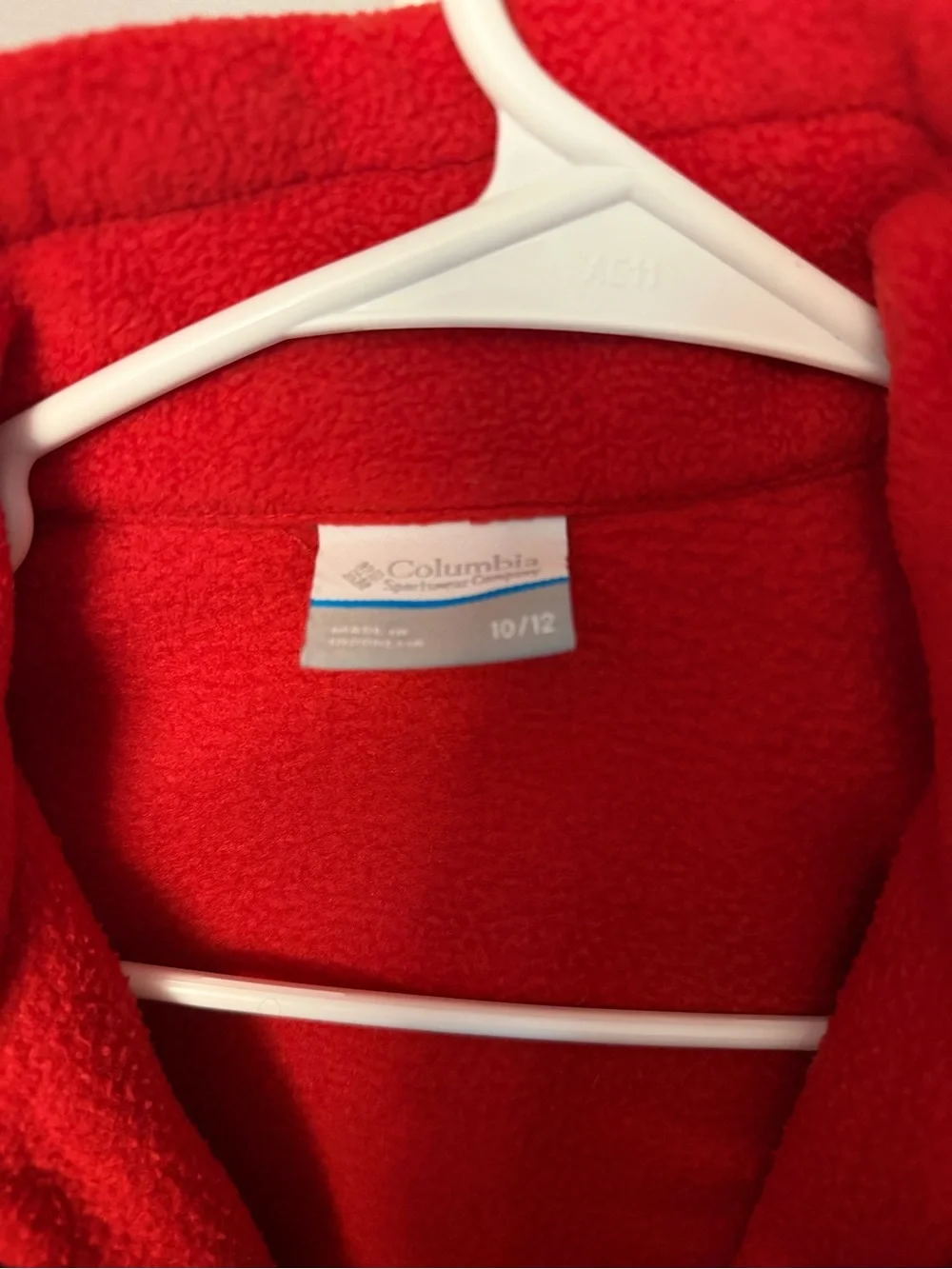 Columbia Kids Red and Black Fleece Jacket
